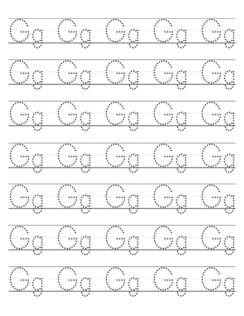Printable Trace Alphabet Sheets For Preschoolers