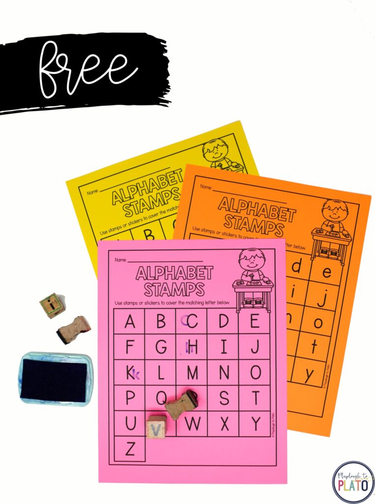 Stamp It Alphabet Preschool Printable