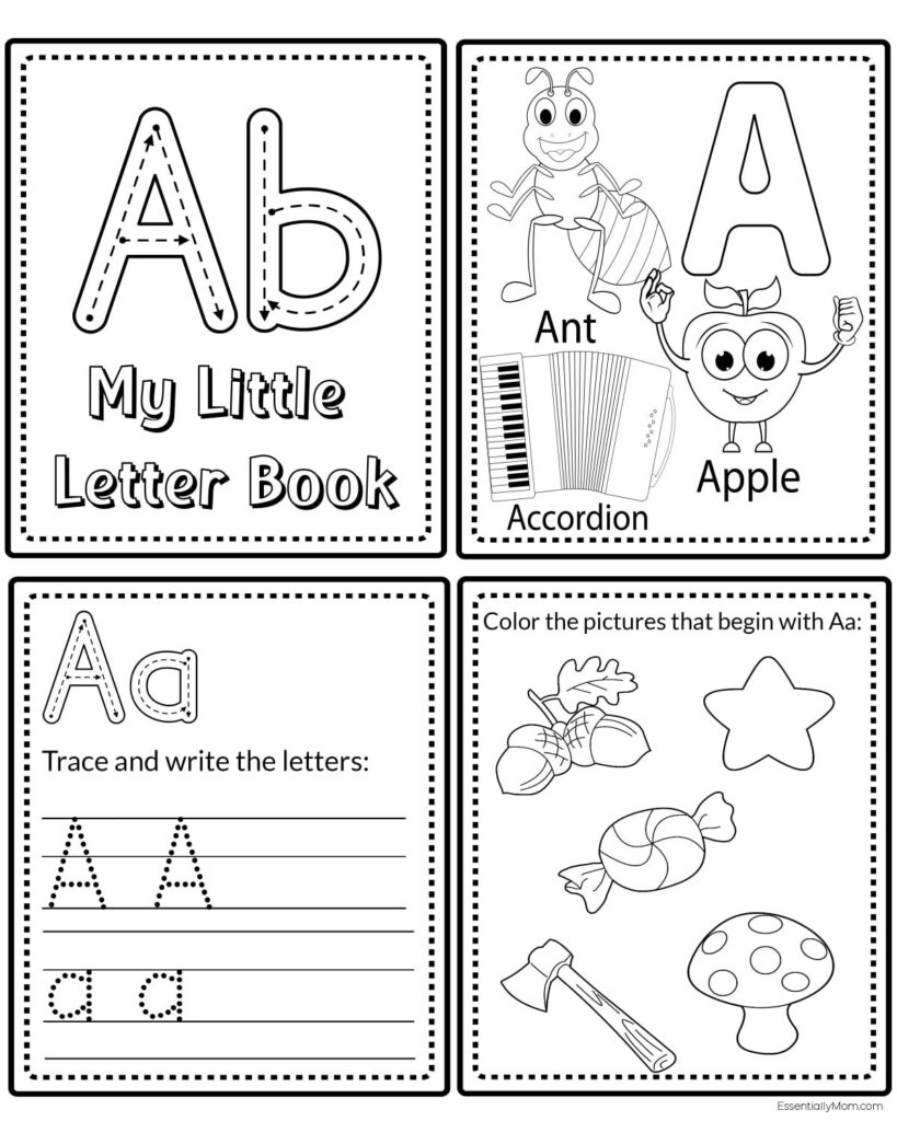 Alphabet Printable Books Preschool