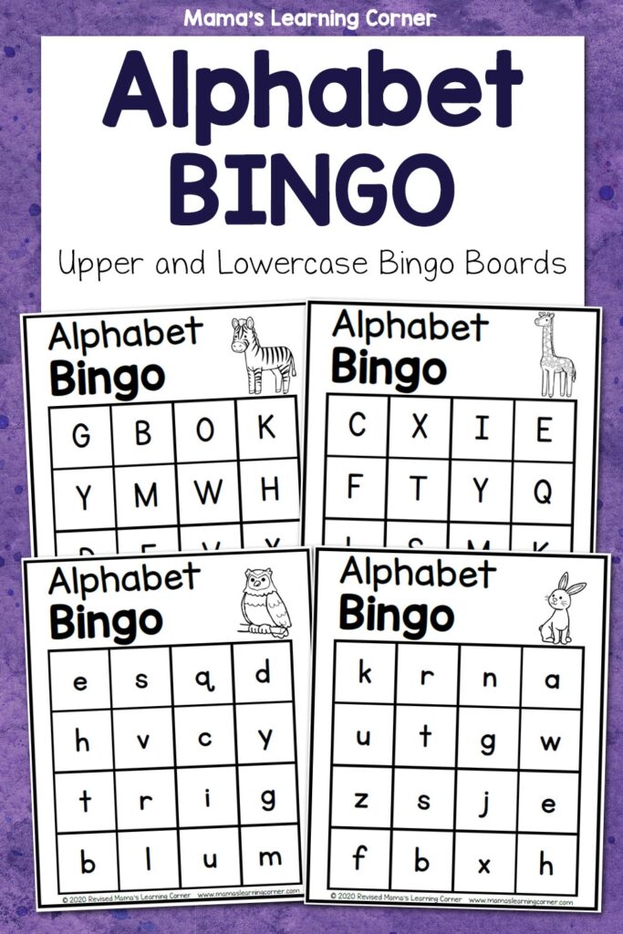 Preschool Alphabet Bingo Printable