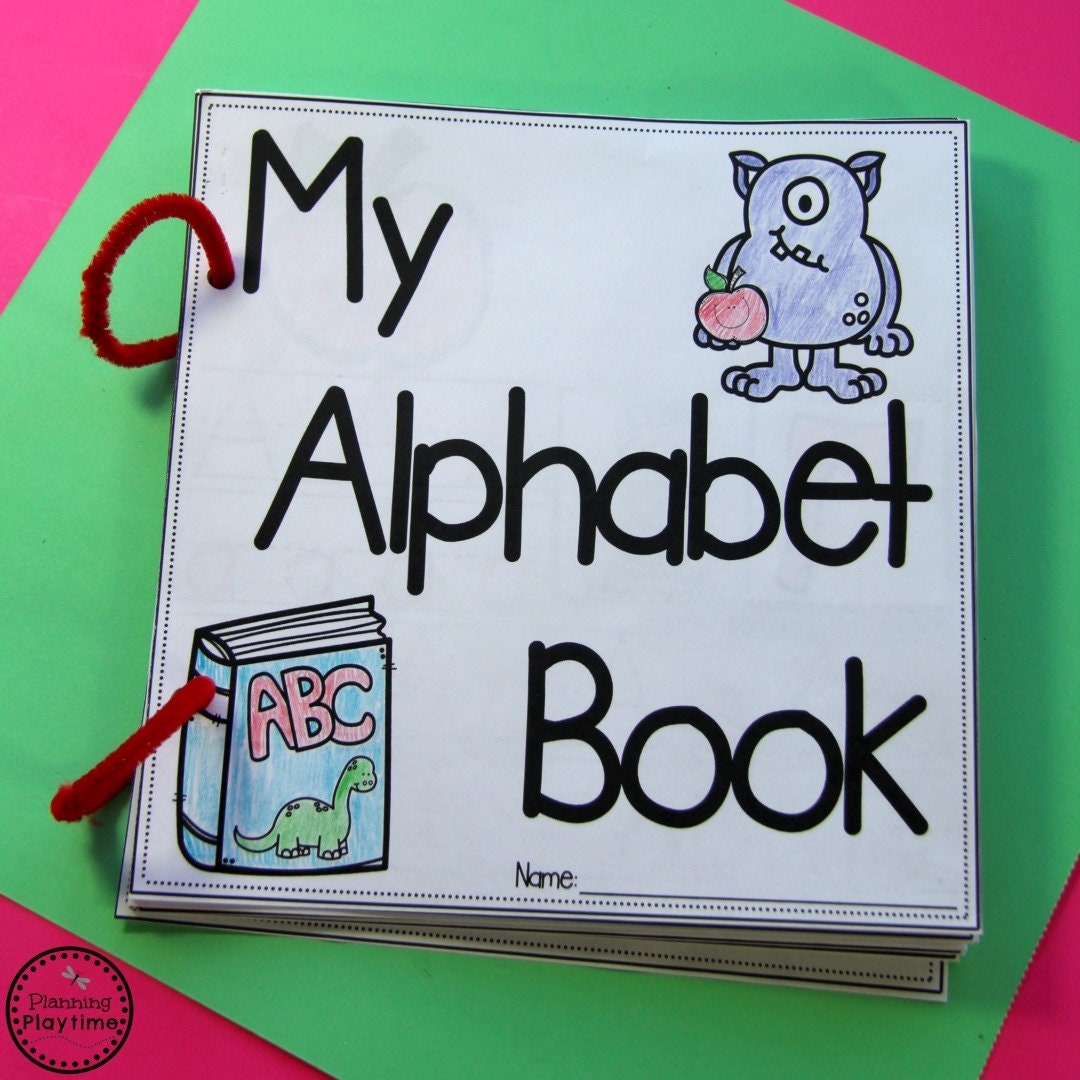 Alphabet Book For Preschool Or Kindergarten Etsy