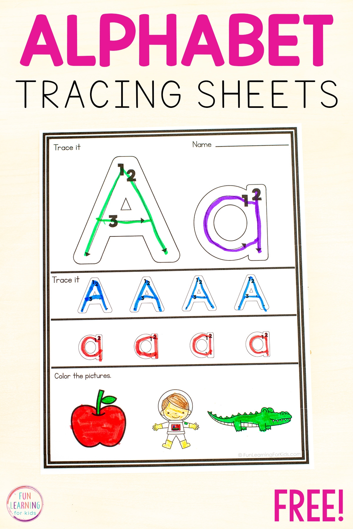 Alphabet Tracing Worksheets Free Printable