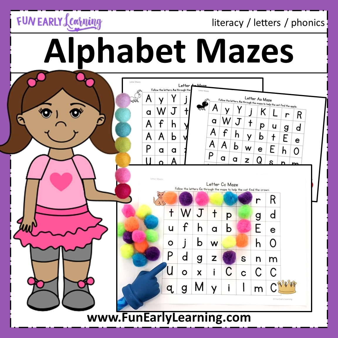 Alphabet Mazes Printable