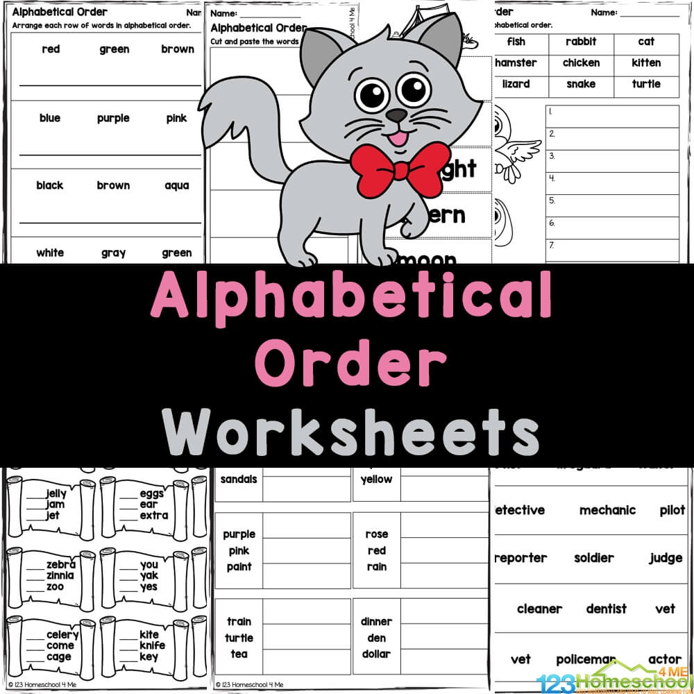 Alphabet Order Worksheets Free Printable Alphabetical Order Practice Sheets For Grade 1