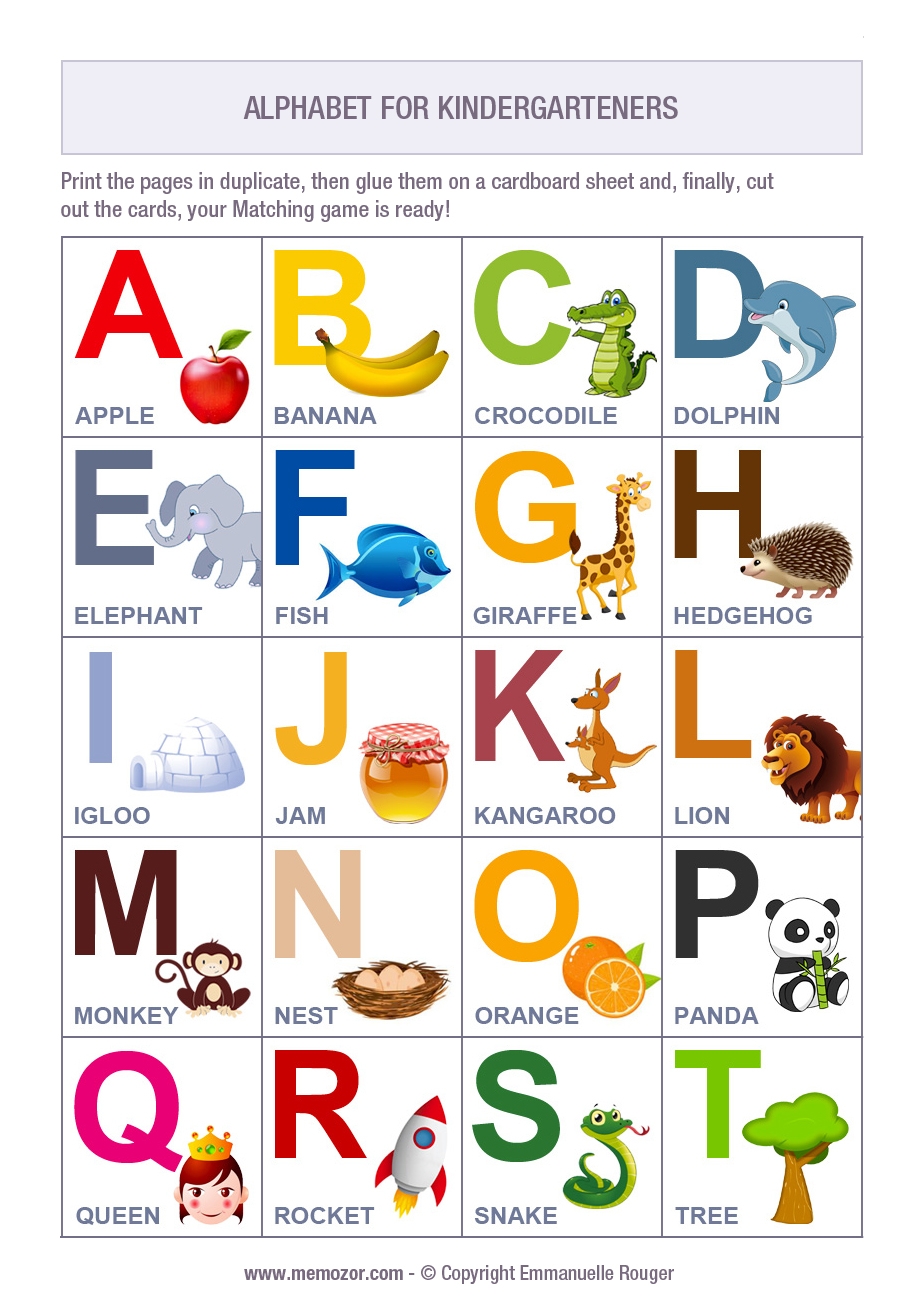 Free Printable Alphabet Games For Preschoolers