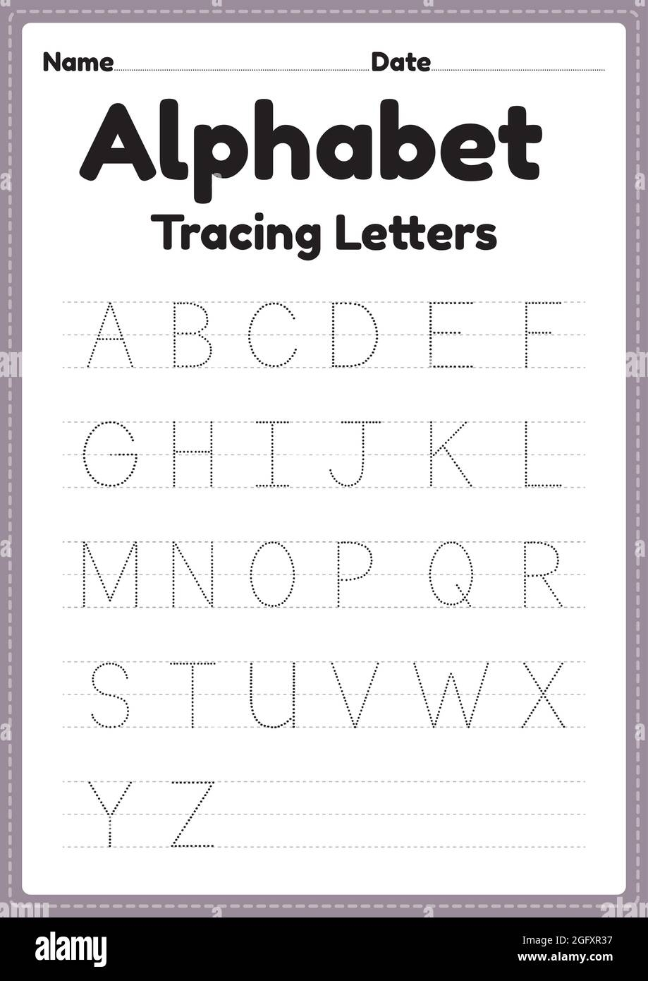 Alphabet Worksheets For Kindergarten Tracing Letters For Preschool Alphabet Worksheets For Kindergarten Tracing Letters For Preschool