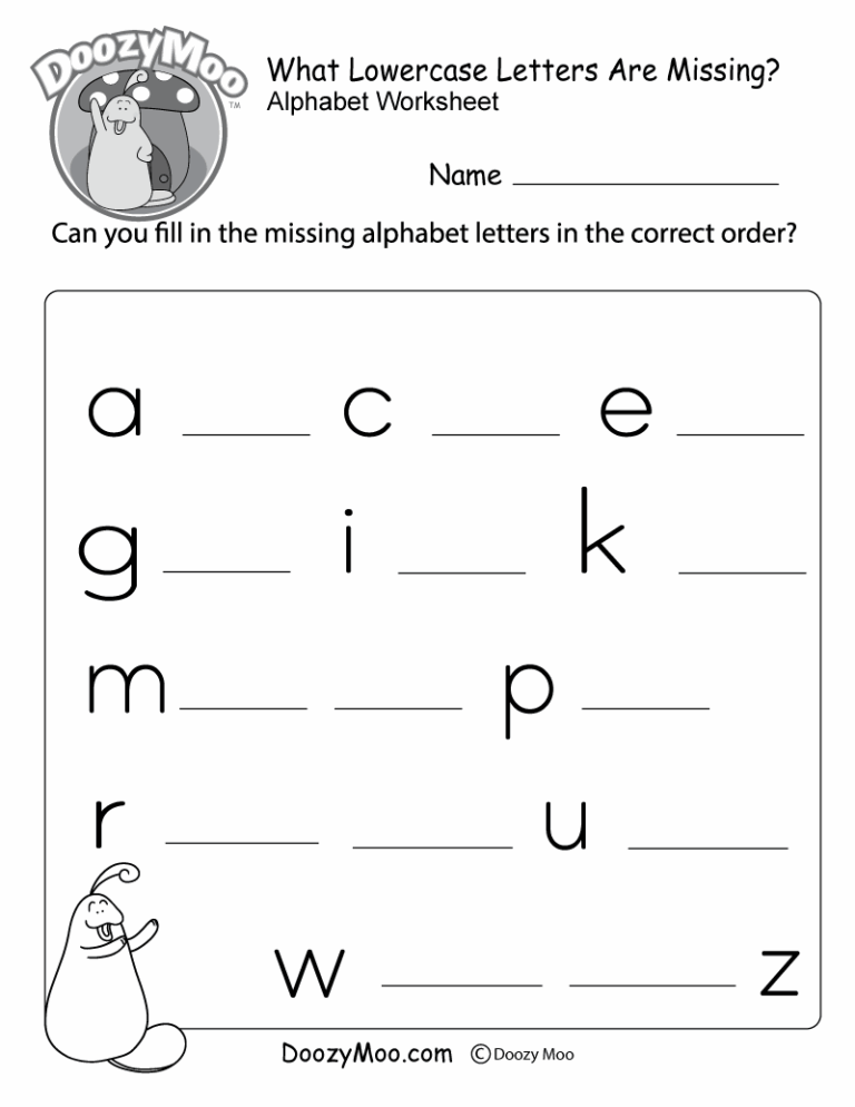 Alphabet Worksheets Free Printables Doozy Moo
