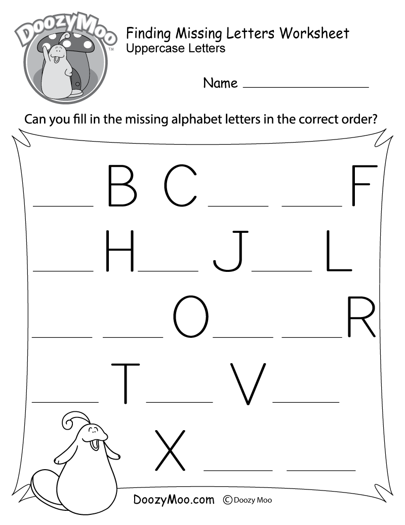 Alphabet Free Printable Worksheets For Kindergarten Alphabet Free Printable Worksheets For Kindergarten