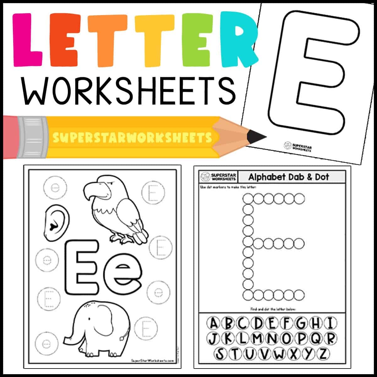 Alphabet Worksheets Superstar Worksheets