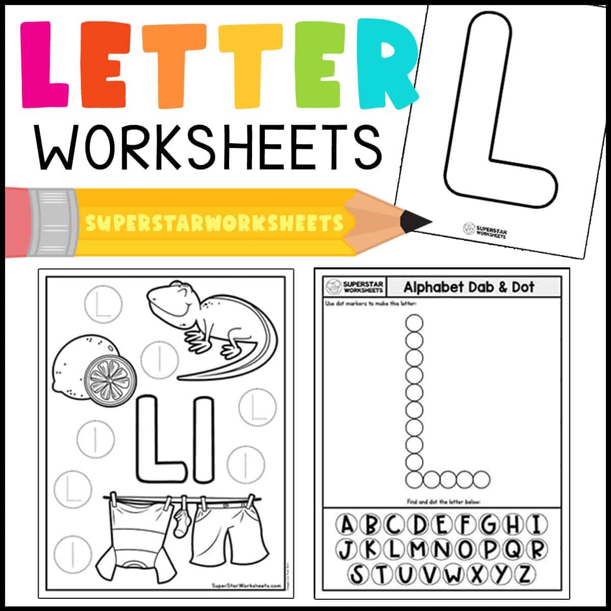 Alphabet Free Printable Toddler Worksheets