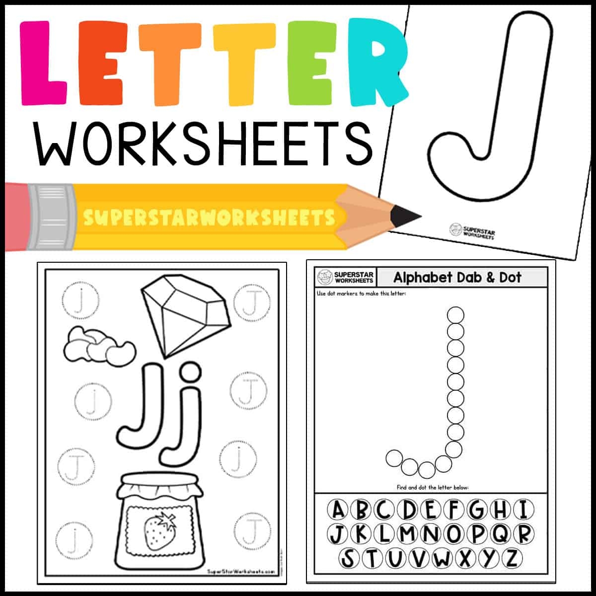 Alphabet Worksheets Superstar Worksheets