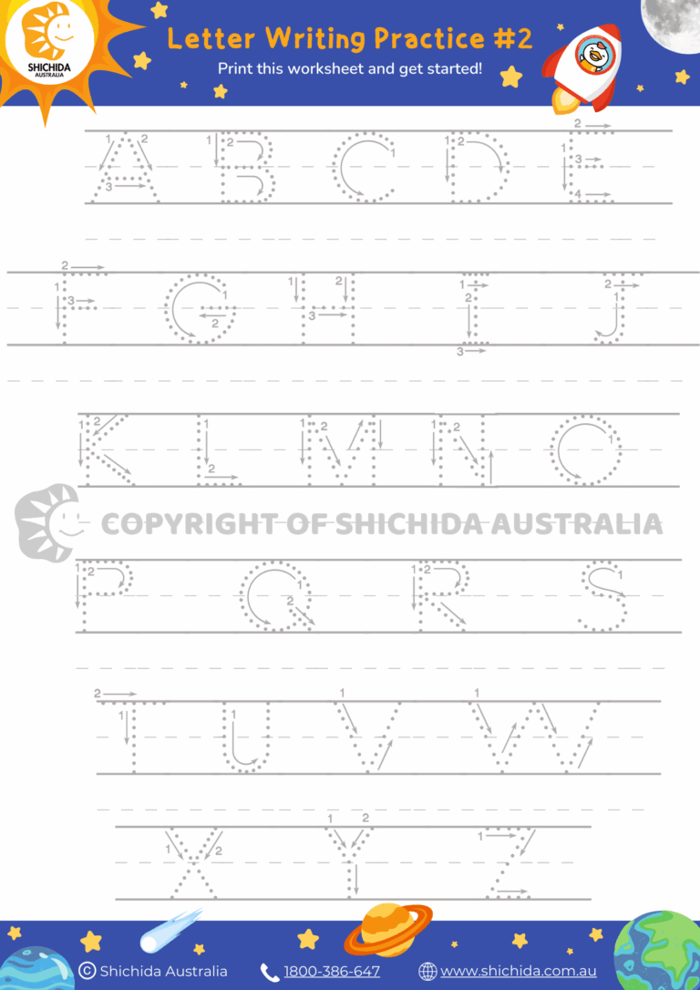 Alphabet Writing Worksheet 2 Of 3 Free Letter Tracing Worksheet