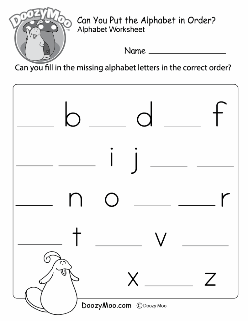 Free Printable Alphabetical Order Worksheets