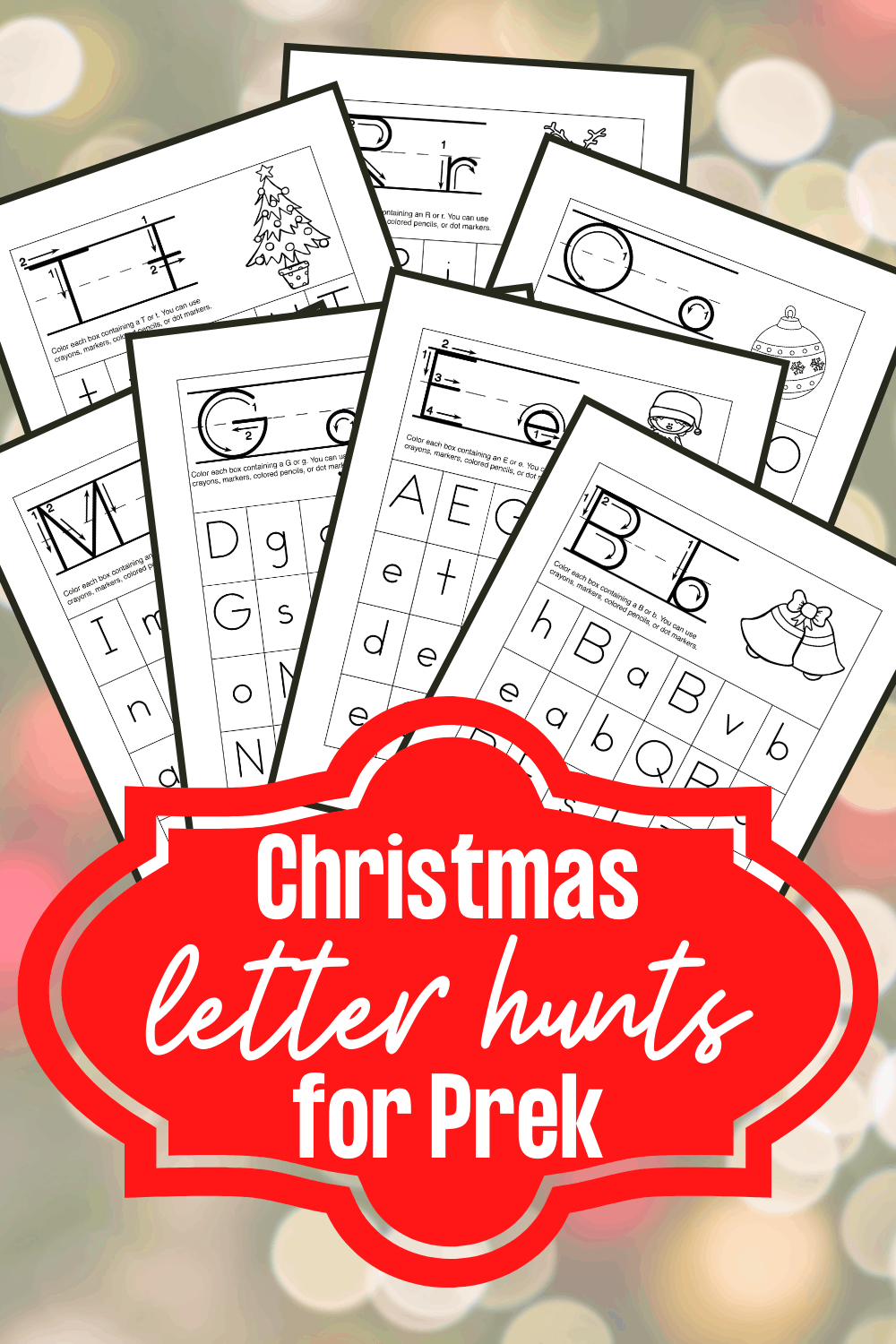 Preschool Christmas Alphabet Printable Preschool Christmas Alphabet Printable