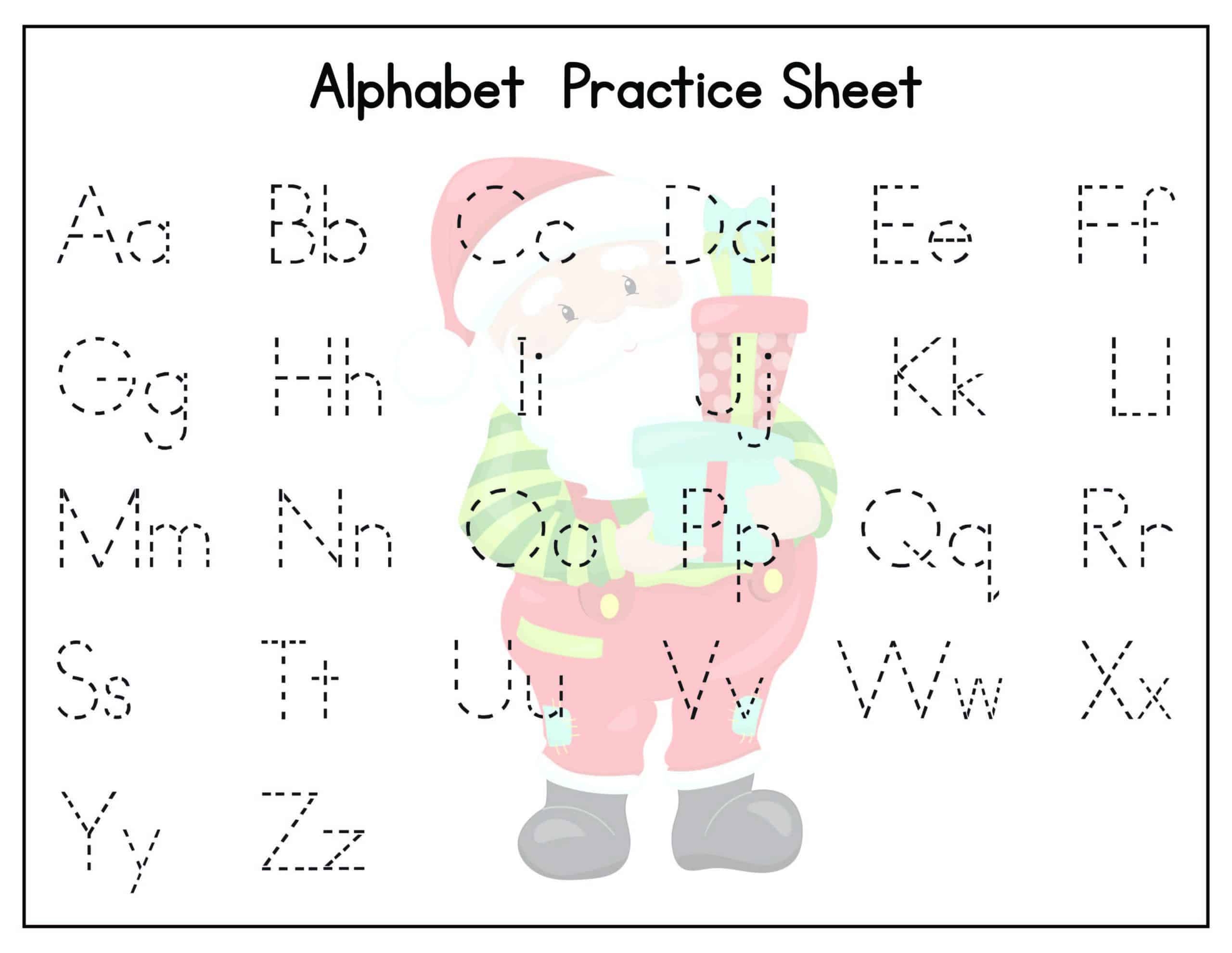 Christmas Alphabet Tracing Worksheets Kids Activity Zone Christmas Alphabet Tracing Worksheets Kids Activity Zone