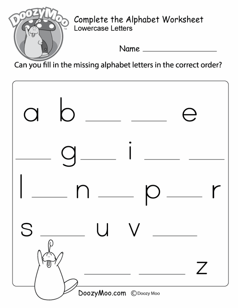 Kindergarten Alphabet Worksheets Pdf Free Download