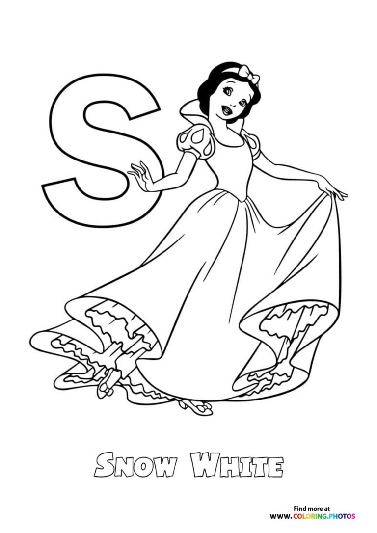Disney ABC Letters Coloring Pages Free And Easy Print Or Download