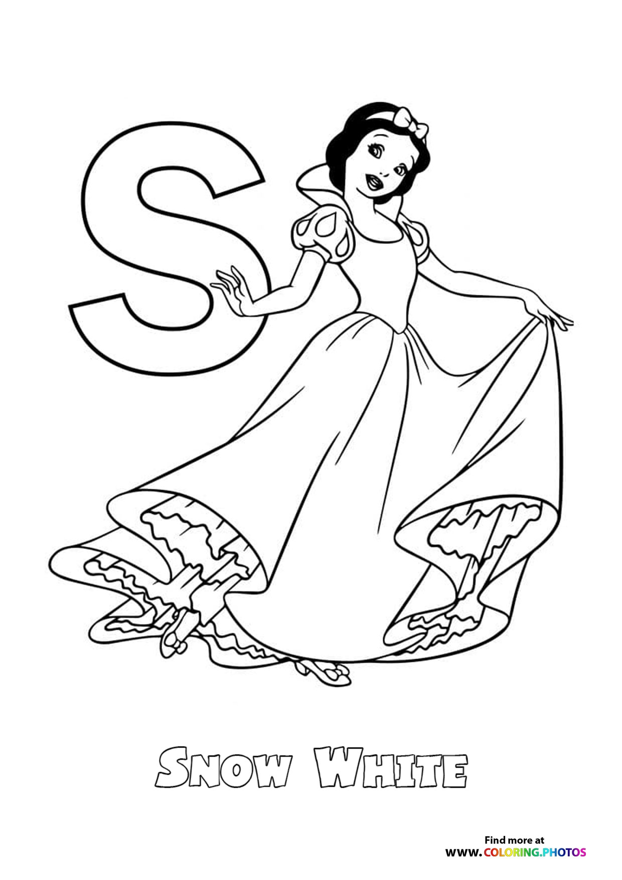 Disney ABC Letters Coloring Pages Free And Easy Print Or Download