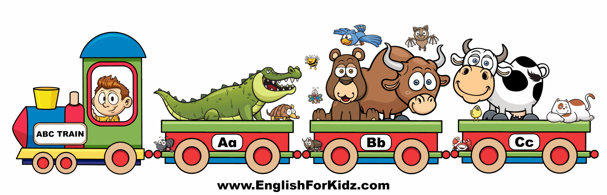 English For Kids Step By Step ABC Train Classroom Decoration