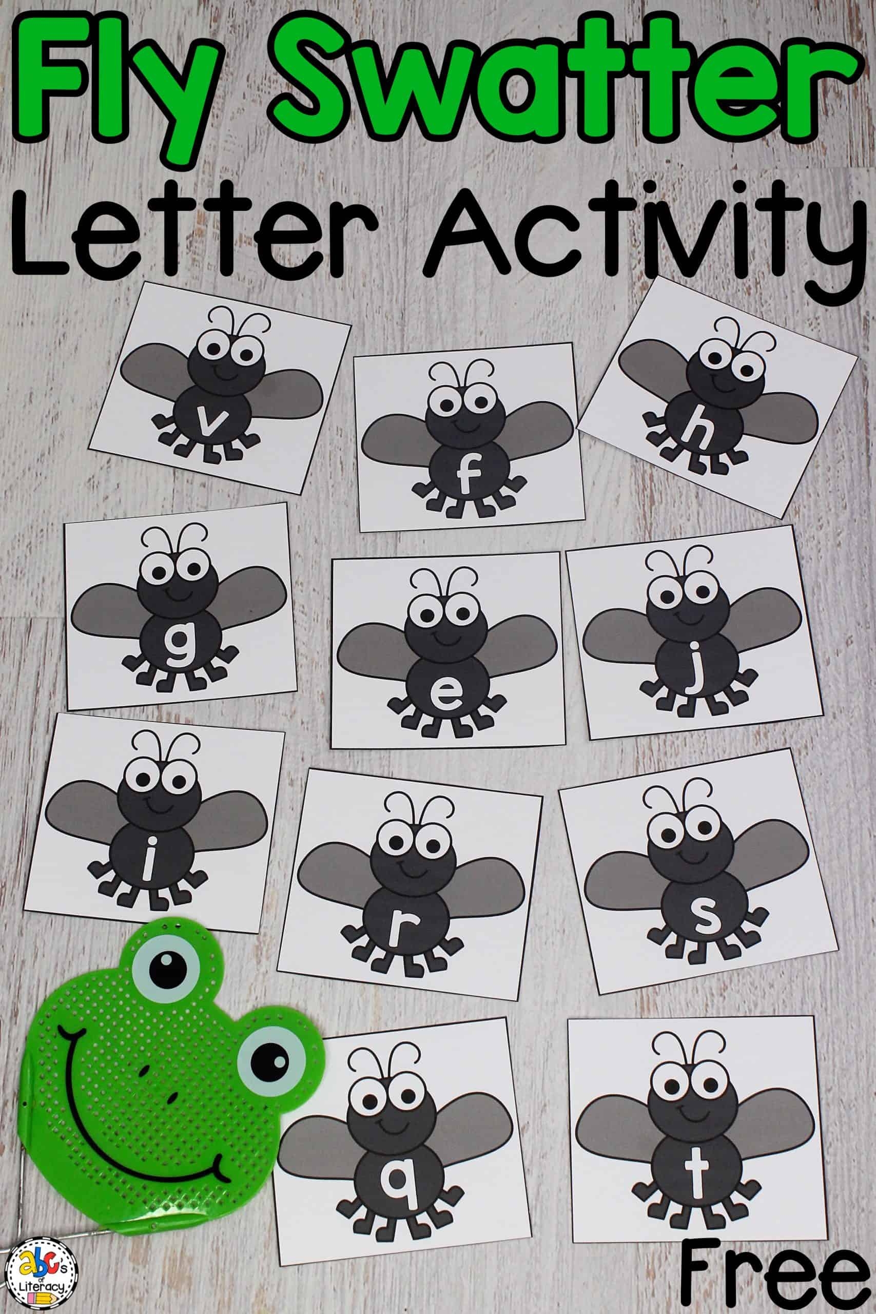 Fly Swatter Alphabet Game Letter Recognition Activity
