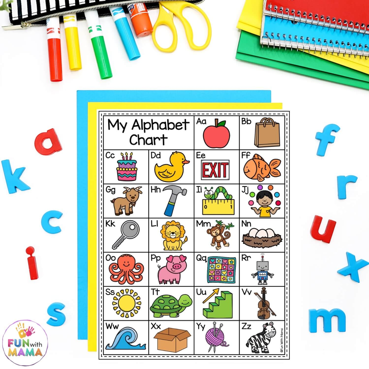 Free ABC Chart Alphabet Printable Free ABC Chart Alphabet Printable