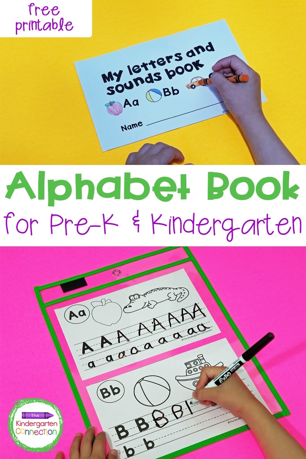 Free Alphabet Book The Kindergarten Connection