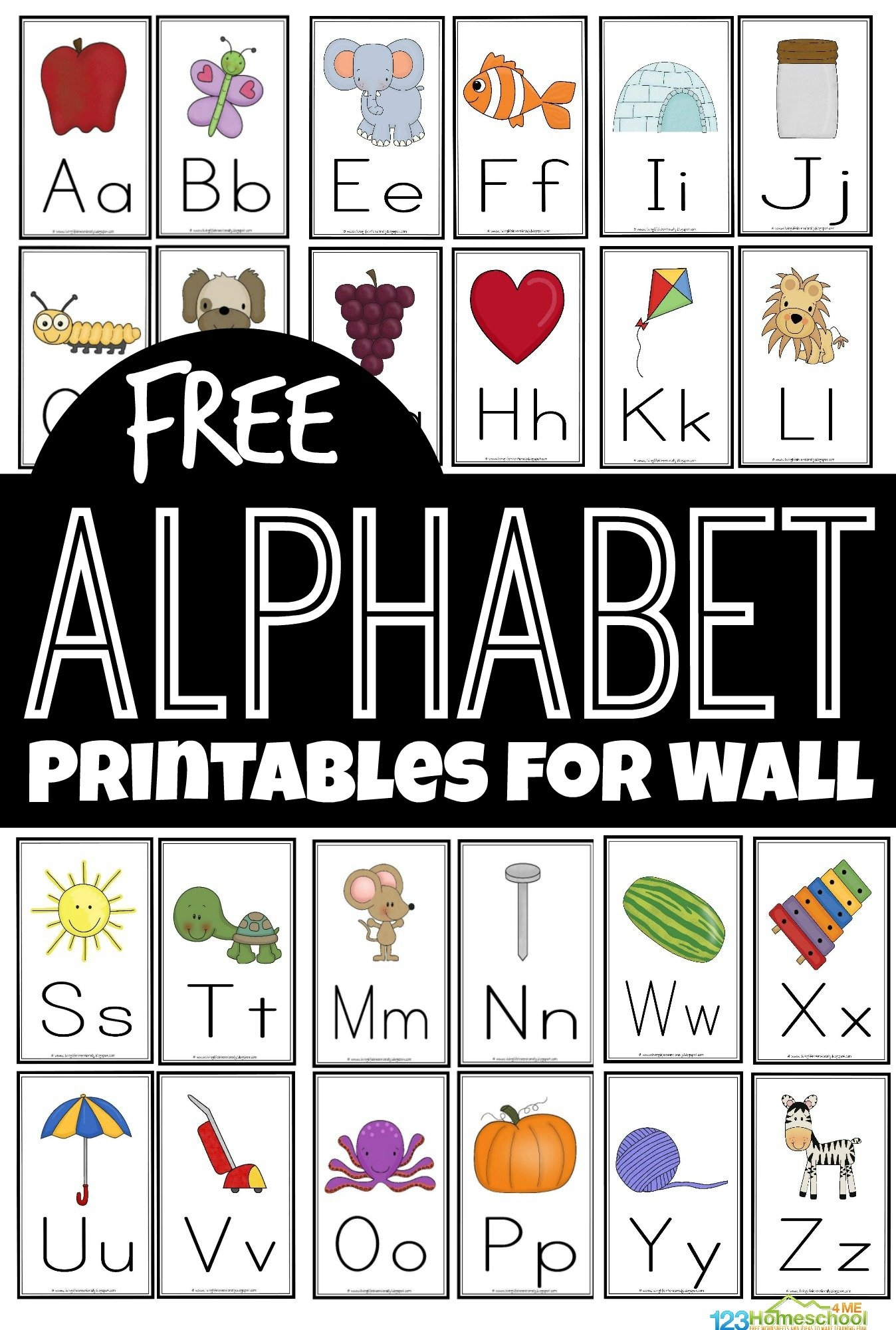 Free Printable Alphabets For Preschoolers