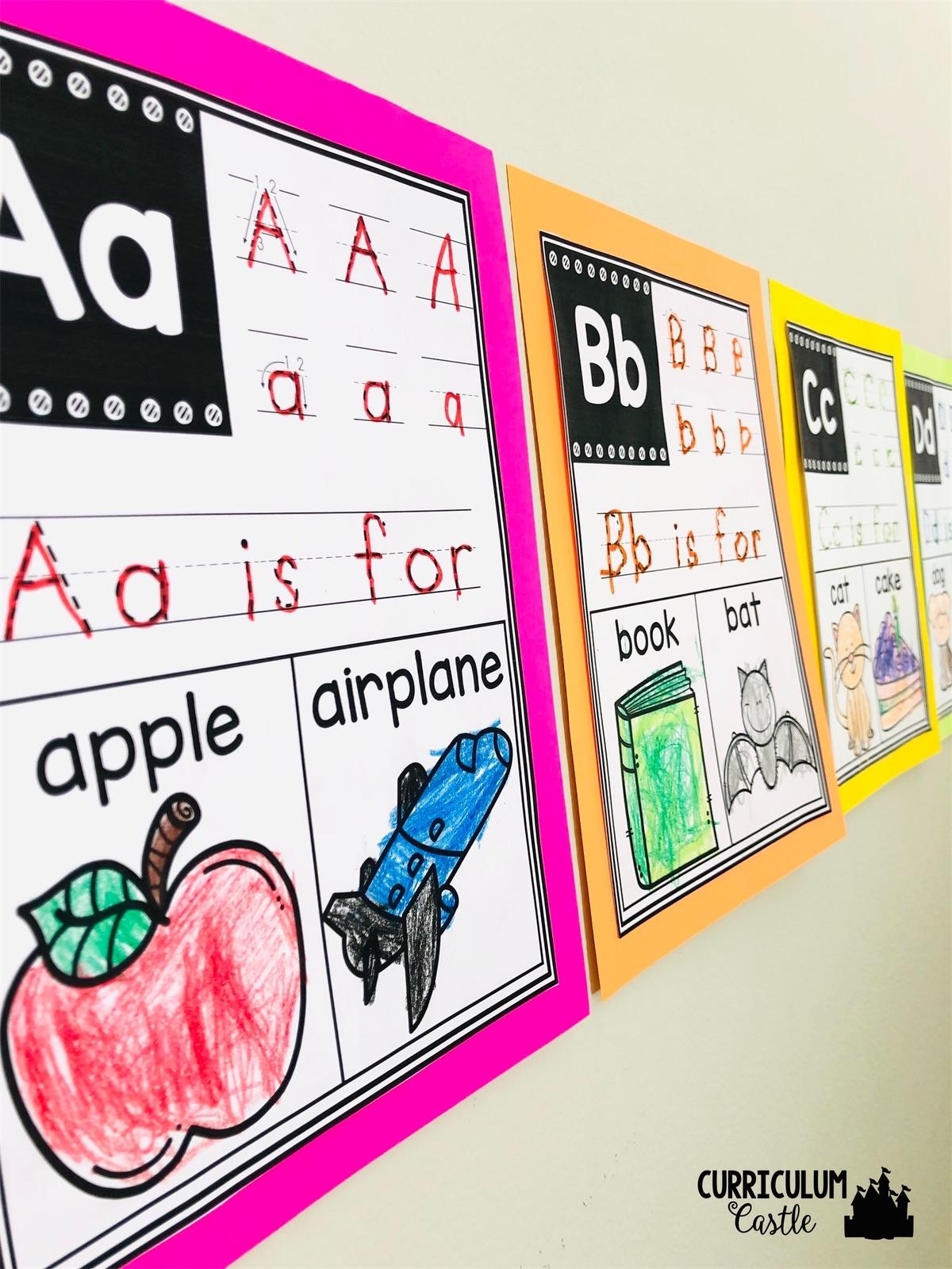 Alphabet Poster Printable Preschool