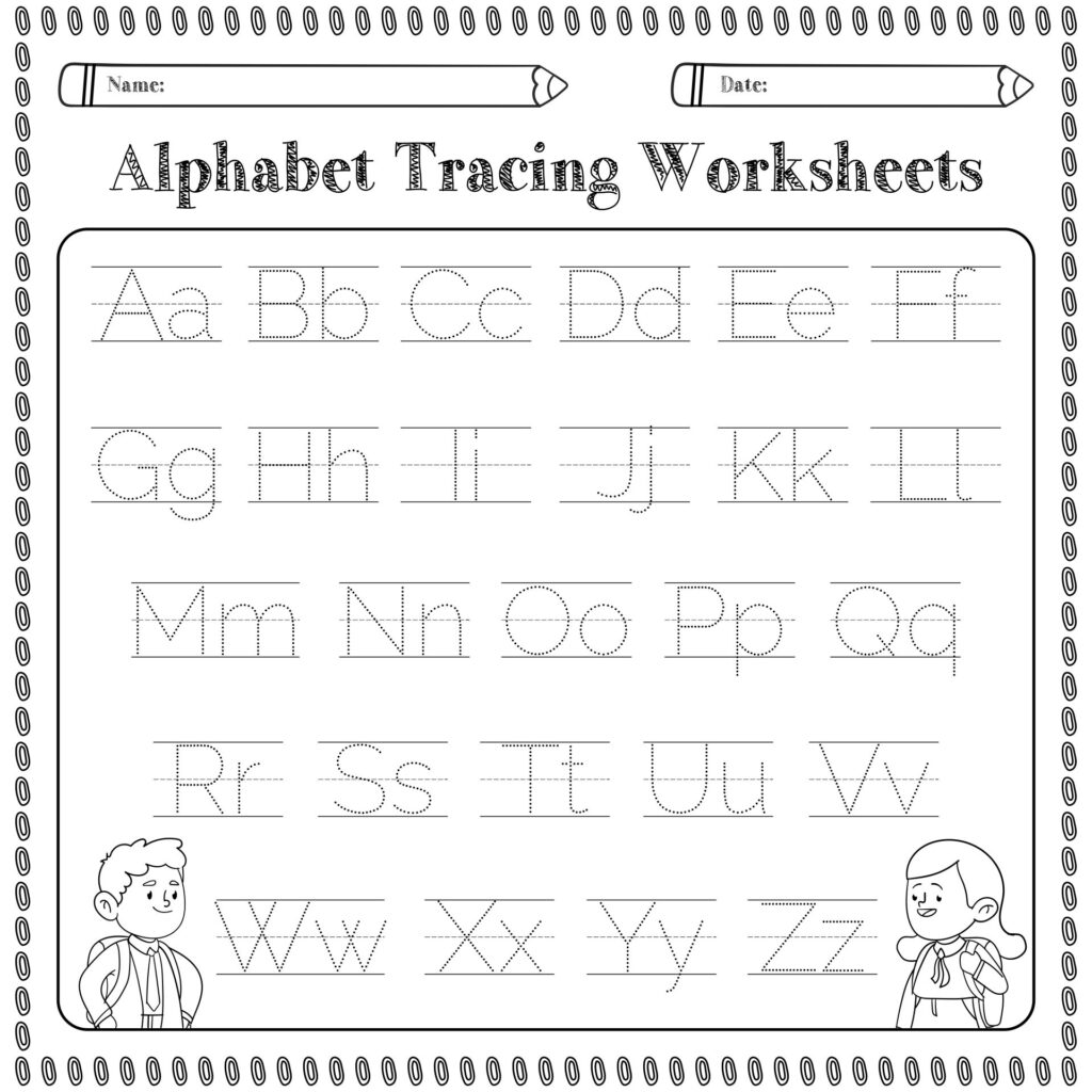 Free Worksheets For Kindergarten Alphabet