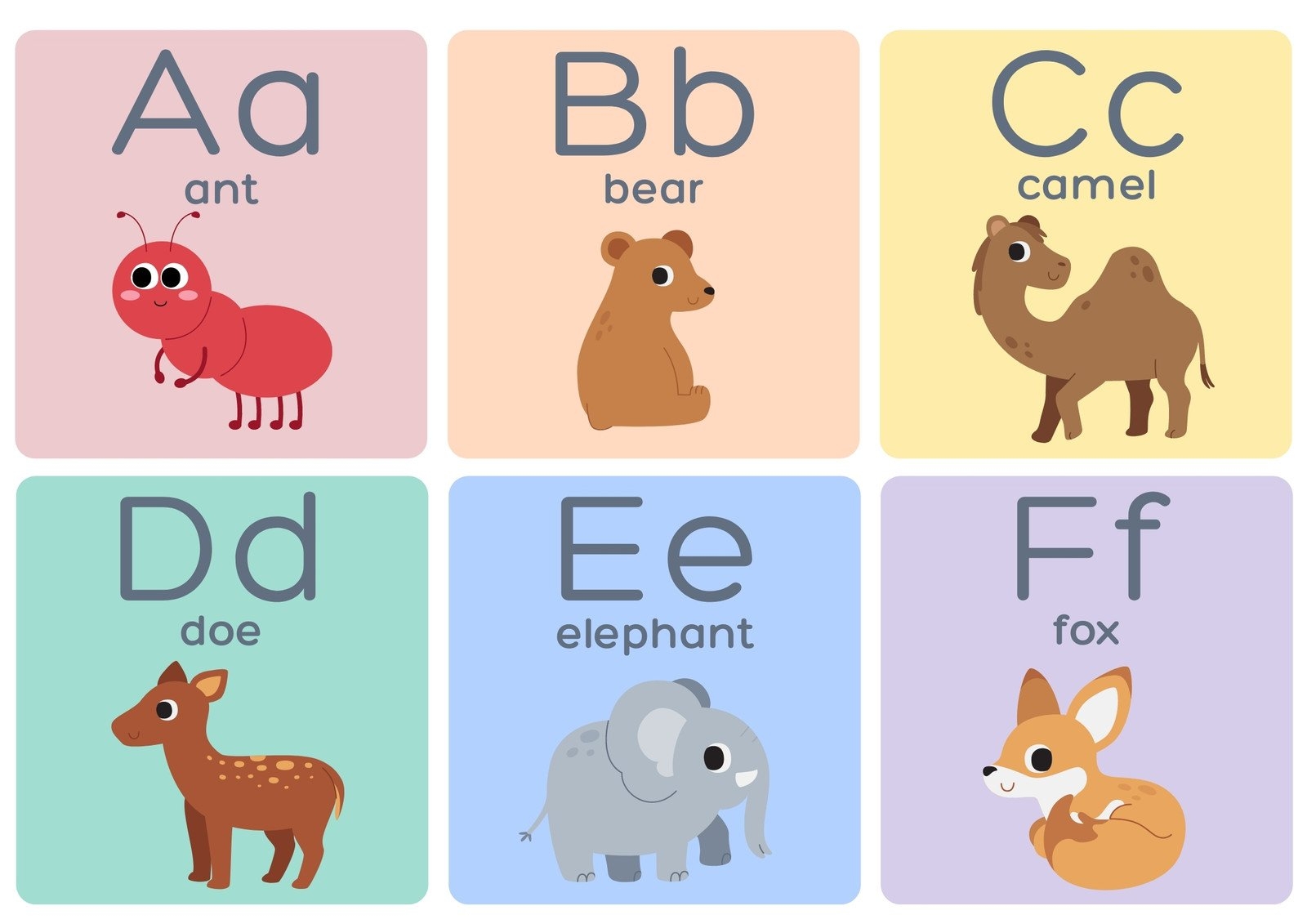 Printable Preschool Alphabet Cards
