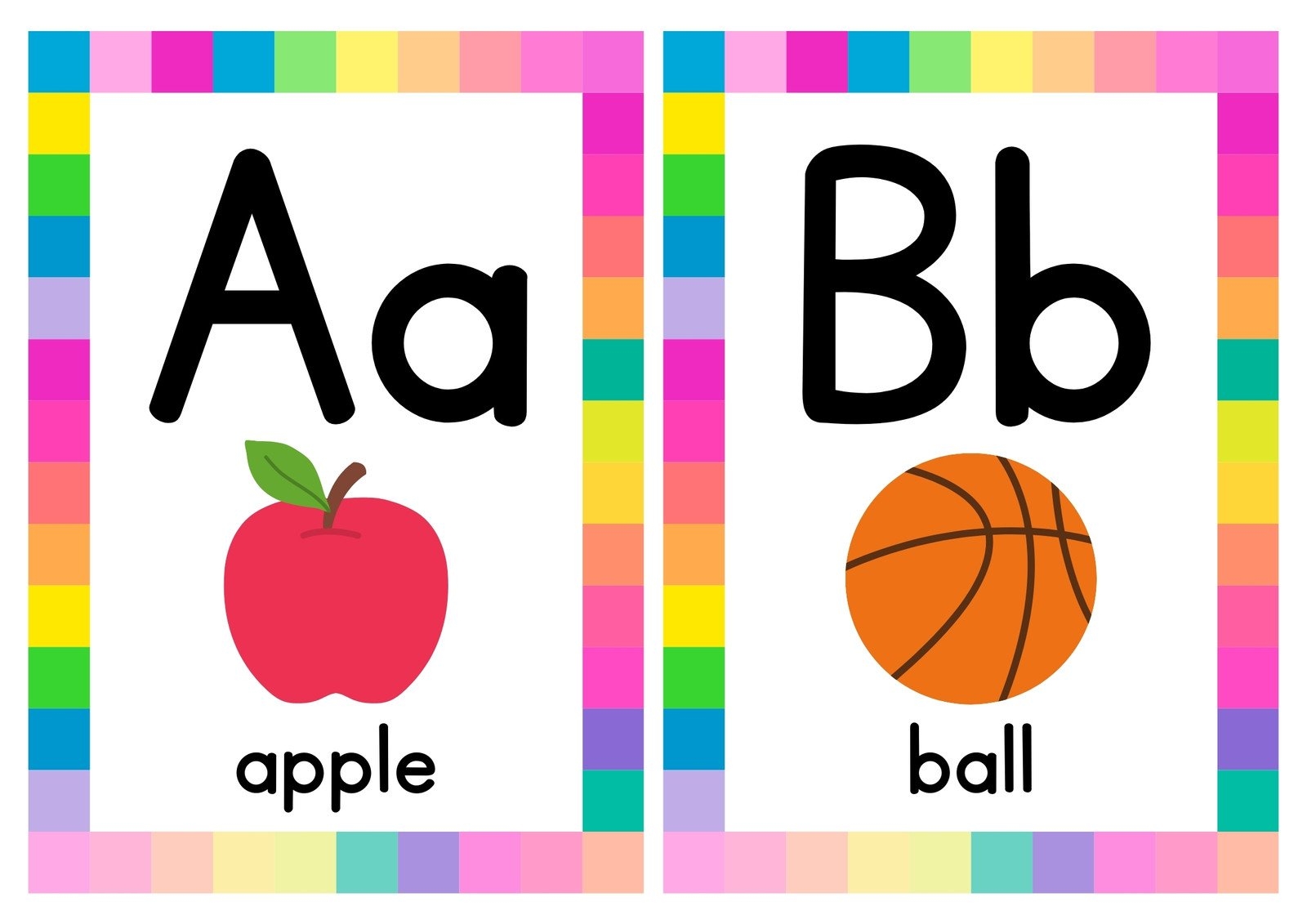 Alphabet Flashcards For Preschoolers Printable