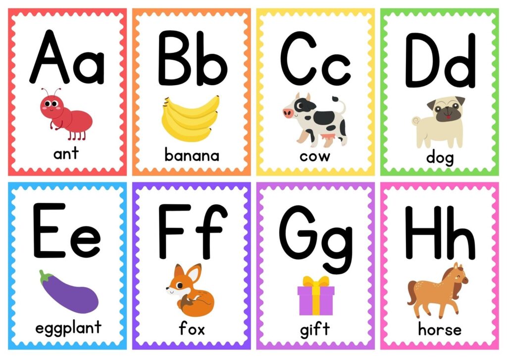 Preschool Printables Alphabet Flash Cards