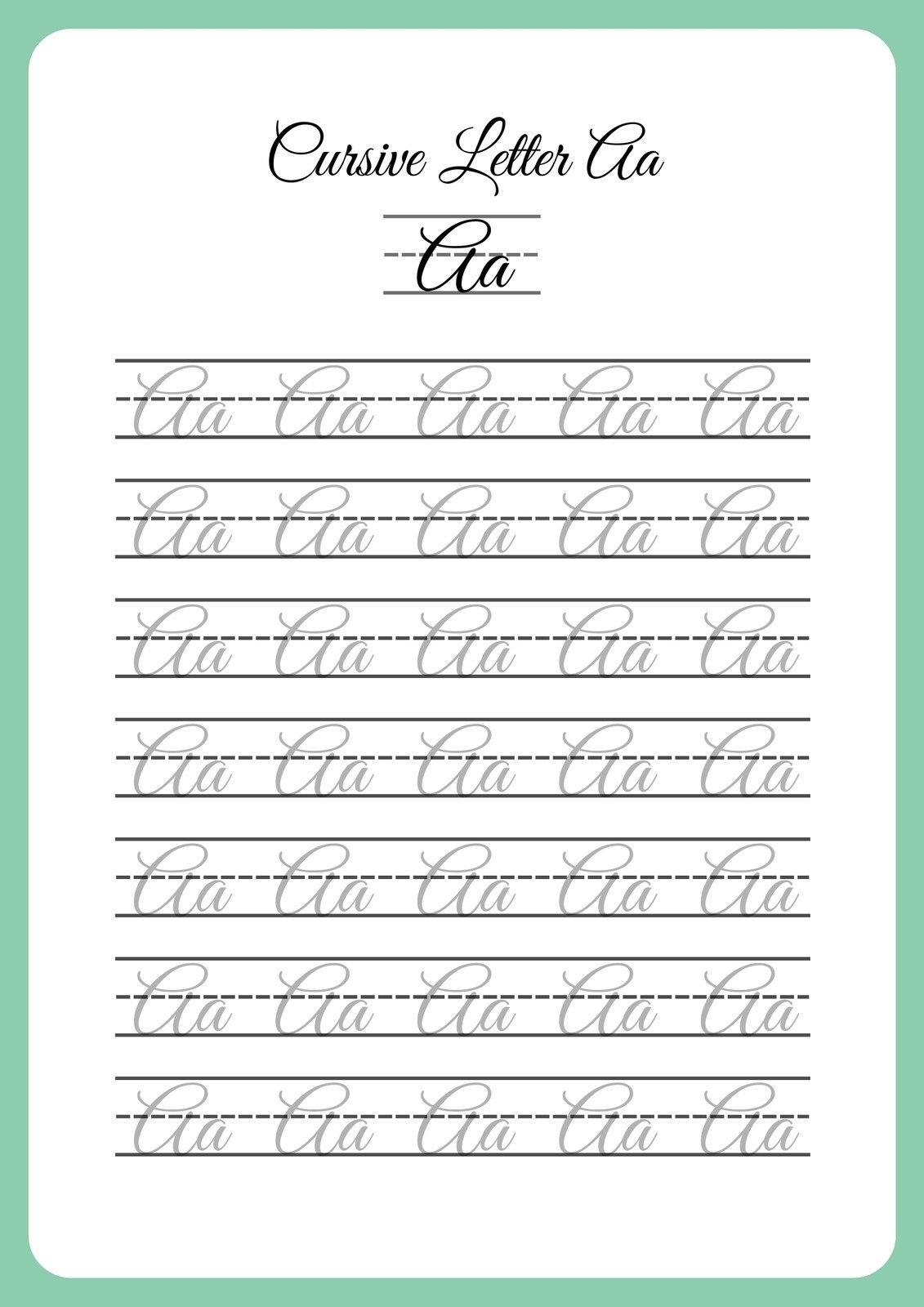 Free Free Printable Cursive Alphabet Worksheet Download Free Free Printable Cursive Alphabet Worksheet Png Images Free Worksheets On Clipart Library