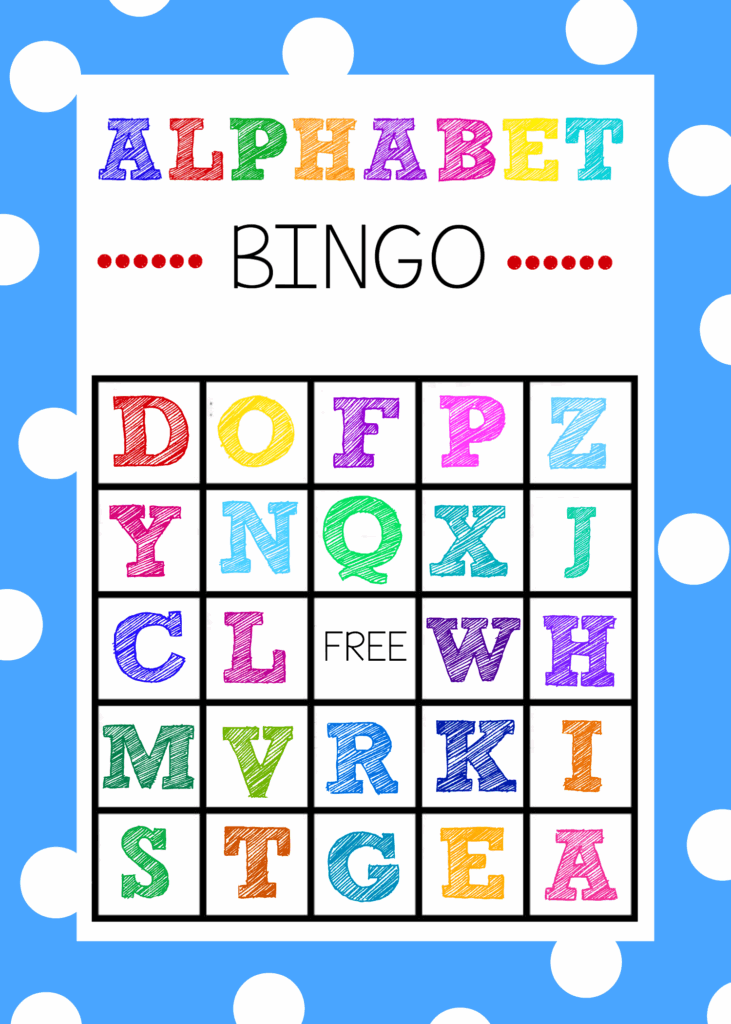 Free Printable Alphabet Bingo Preschool