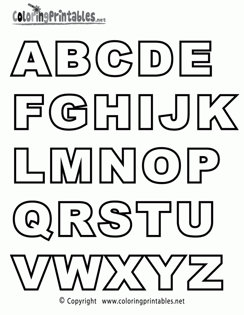 Free Printable Alphabet Coloring Worksheets Free Printable Alphabet Coloring Worksheets