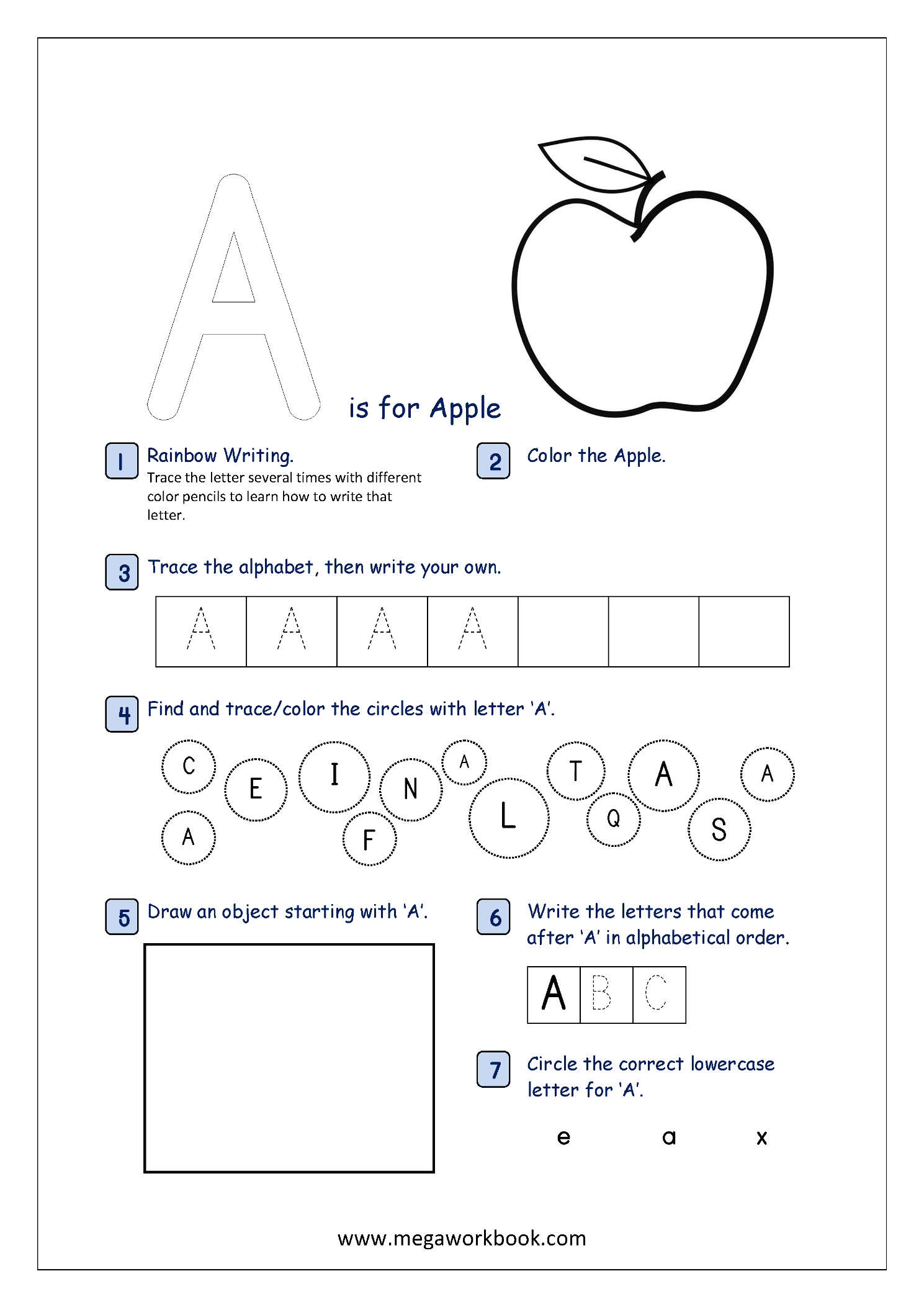 Preschool Alphabet Recognition Printables