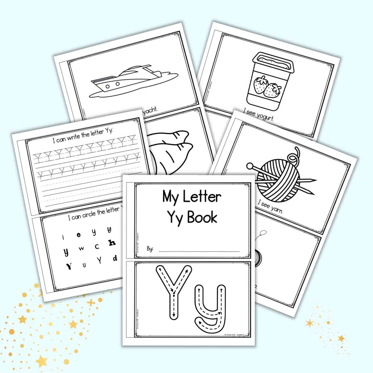 Free Printable Letter Y Book Emergent Reader The Artisan Life