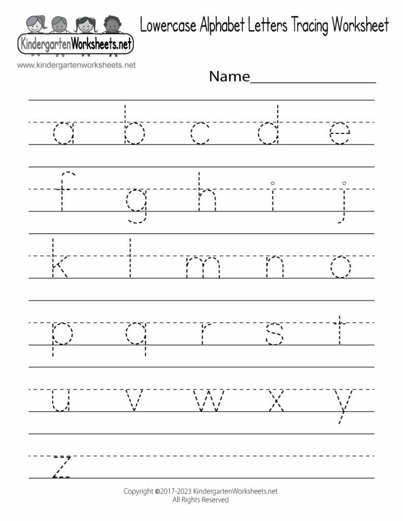 Free Printable Alphabet Handwriting Worksheets