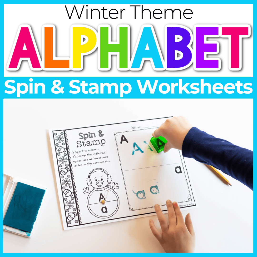 Free Printable Snowman Spin U0026 Stamp Alphabet Activity Free Printable Snowman Spin U0026 Stamp Alphabet Activity