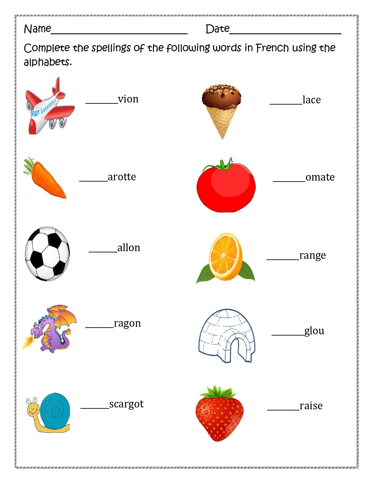 French Alphabet Worksheet For Distance Learning Made By Teachers French Alphabet Worksheet For Distance Learning Made By Teachers