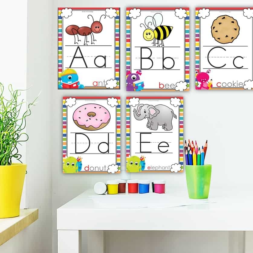 Full Set Of Alphabet Posters For Classroom FREE