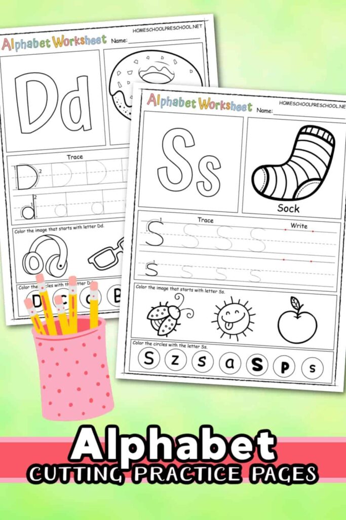 Preschool Alphabet Review Printables