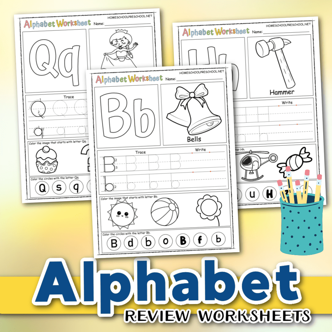 Preschool Alphabet Review Printables