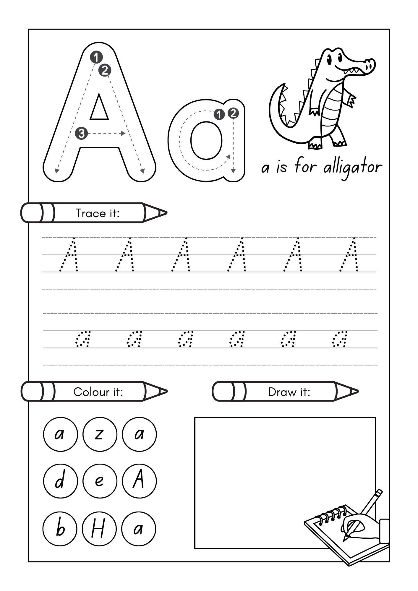 Printable Alphabet Pages For Preschoolers