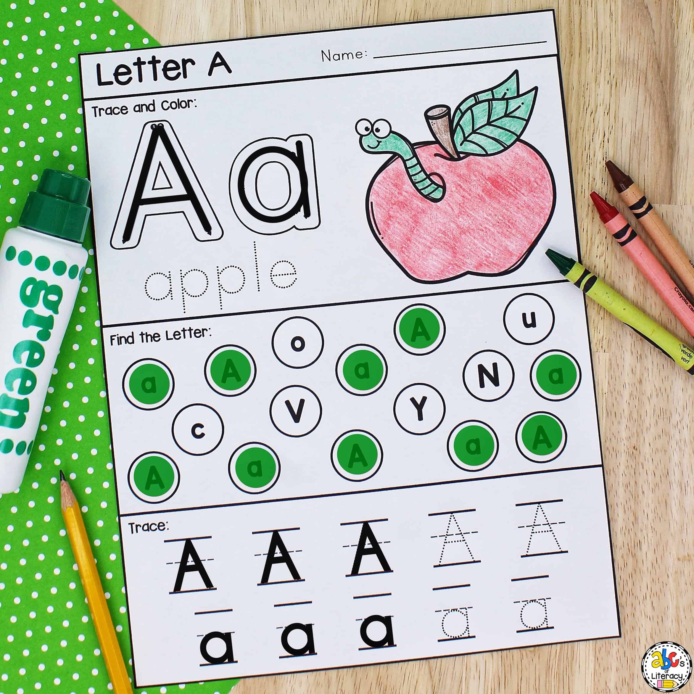Printable Alphabet Activities For Preschoolers