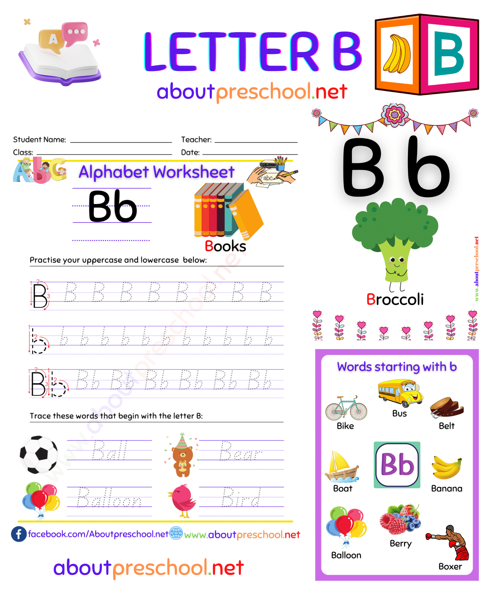 Free Printable Alphabet Worksheets Letter B