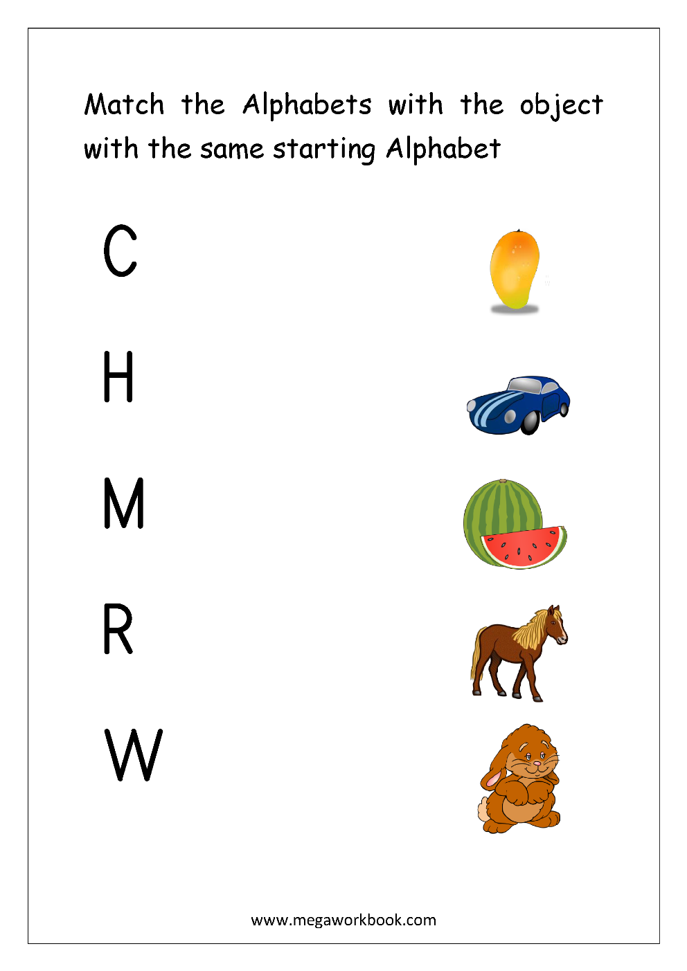 Letter Matching Worksheets Alphabet Matching Worksheets Alphabet Matching Printables Match Uppercase And Lowercase Letters MegaWorkbook