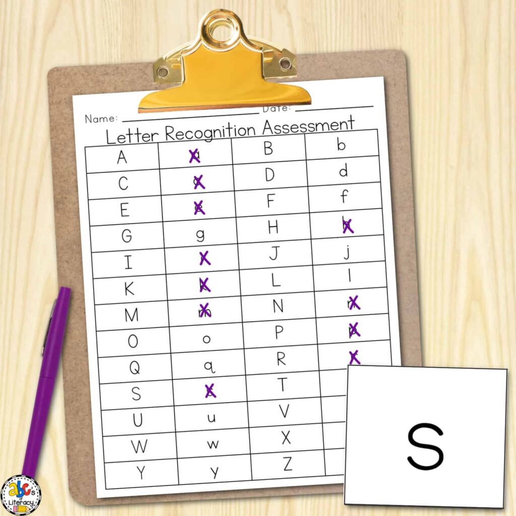 Letter Recognition Assessment