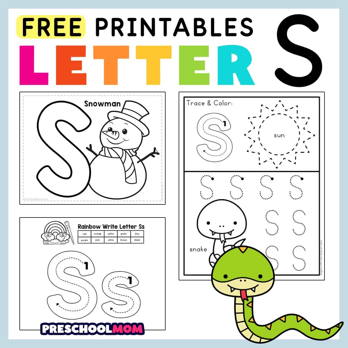 Preschool Alphabet Writing Printables