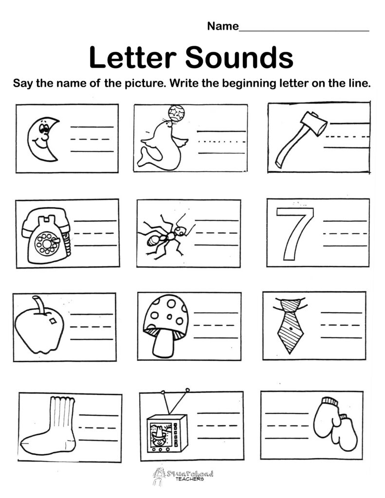 Letter Sounds free Worksheets Squarehead Teachers Worksheets Library